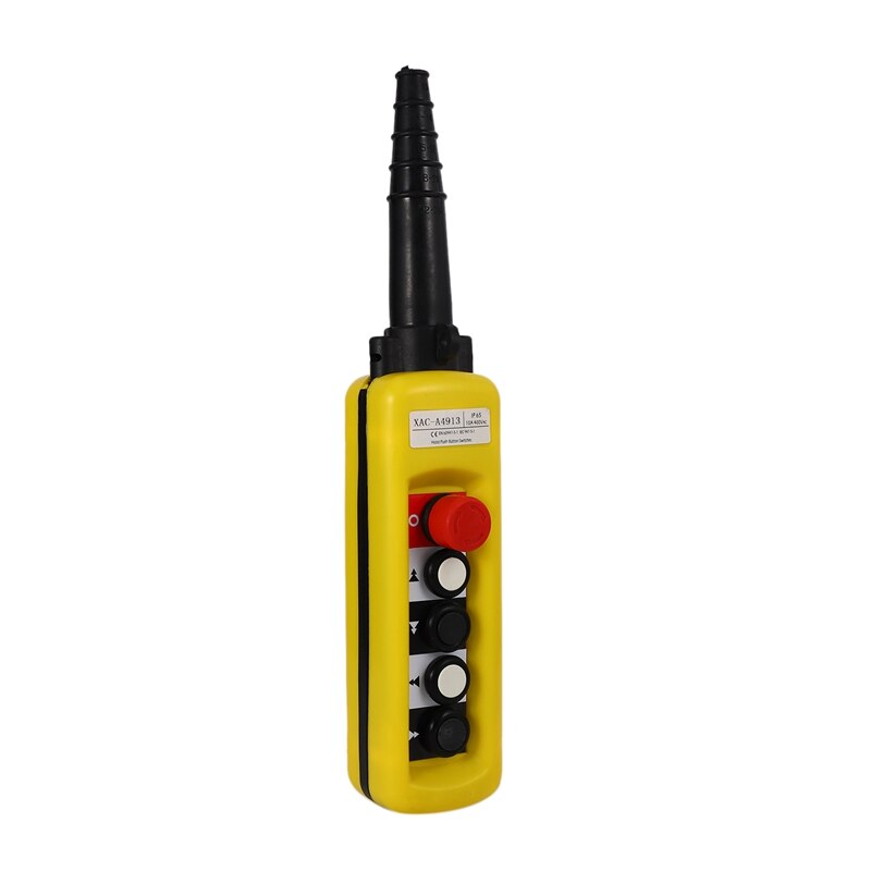 Bouton de commande de grue XAC-A4913 anti-pluie, Double vitesse à 4 boutons avec arrêt d'urgence