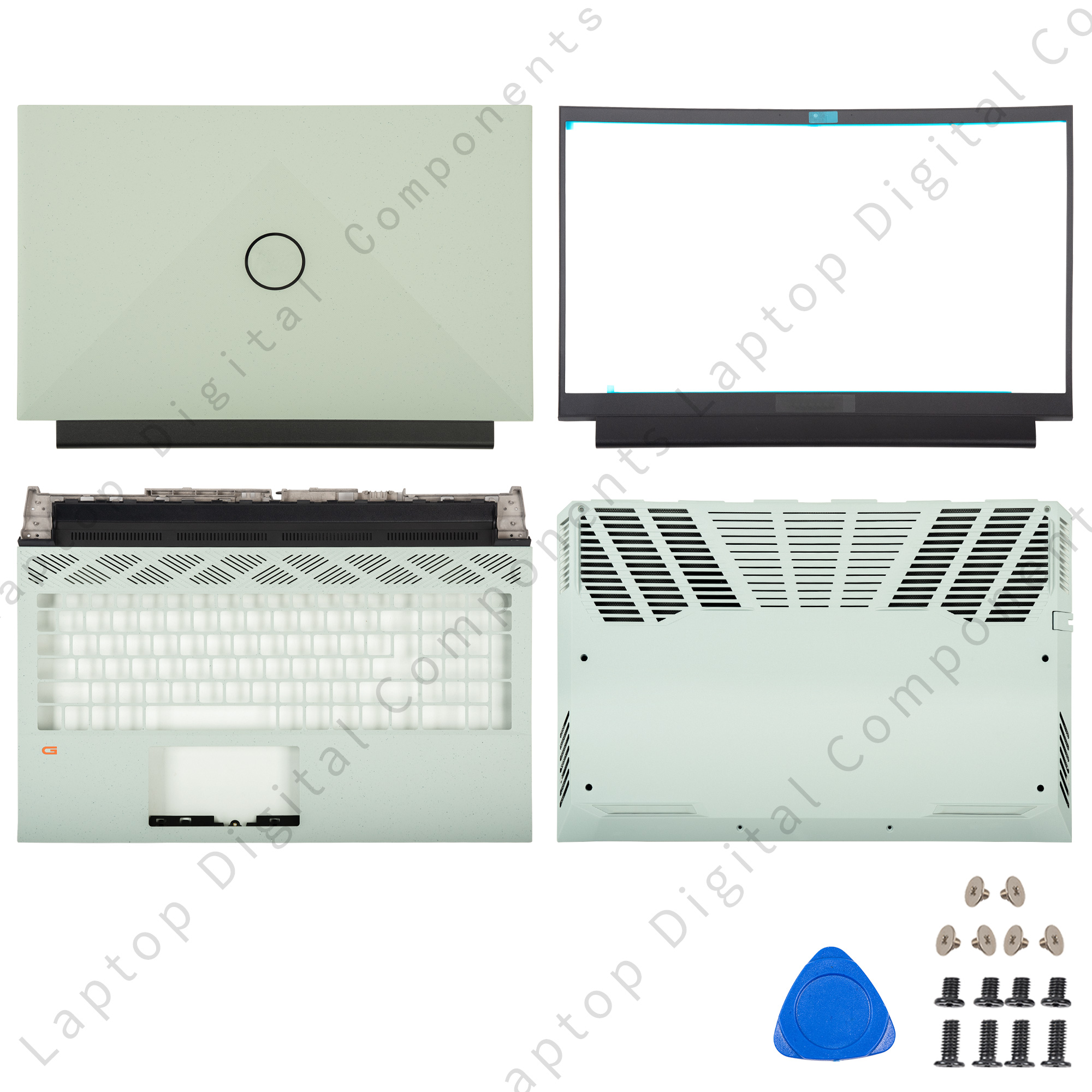 Nowość Pokrowiec na laptopa Dell G15 5510 5511 5515 5520 5525 Pokrywa tylna LCD Przednia ramka Palmrest Dolna obudowa Zawiasy Pokrywa notebooka