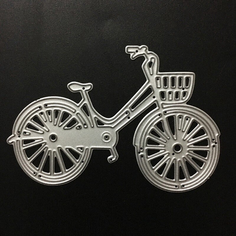 Diy dejlig cykel cykel metal skære dør stencil til scrapbooking papir kort album foto håndværk kunst prægning maleri indretning
