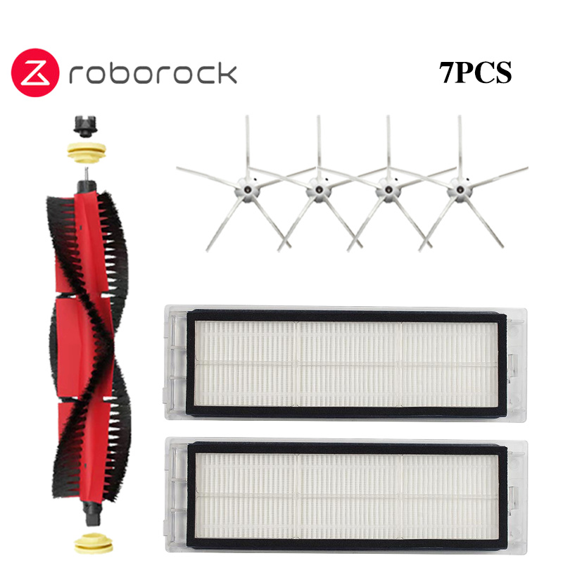 Roborock S5 S50 S51 S55 S6 S60 S6 Pure Akcesoria do odkurzaczy Filtr HEPA Ściereczka do mopa Boczna szczotka główna Części zamienne: Czekolada