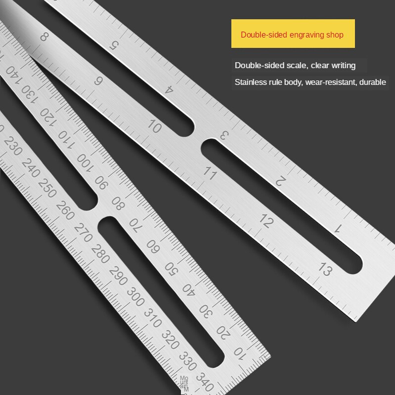 Multi-function Angle Level with Horizontal Bubble Woodworking Triangle Ruler Protractor Angle Measuring Tools Carpentry Tool