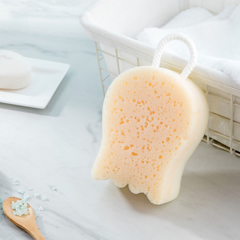 Cute Cartoon Octopus Shape Shower Bath Sponge Body Skin Cleaning Exfoliating Scrubber Bathing Supplies