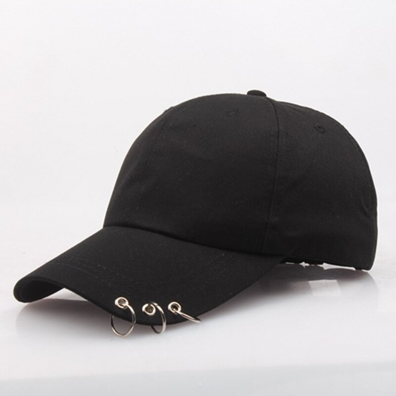 Hip Hop Baseball Cap Voor Vrouwen Mannen Punk Piercing Ring Snapback Hoed Lente Zomer Outdoor Ongedwongen Zonnehoed