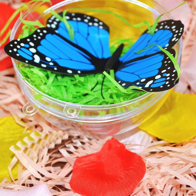 10 st 7/8/9/10cm juldekorationer genomskinlig plastkula genomskinlig kan öppna julklara julgranskulor i plast