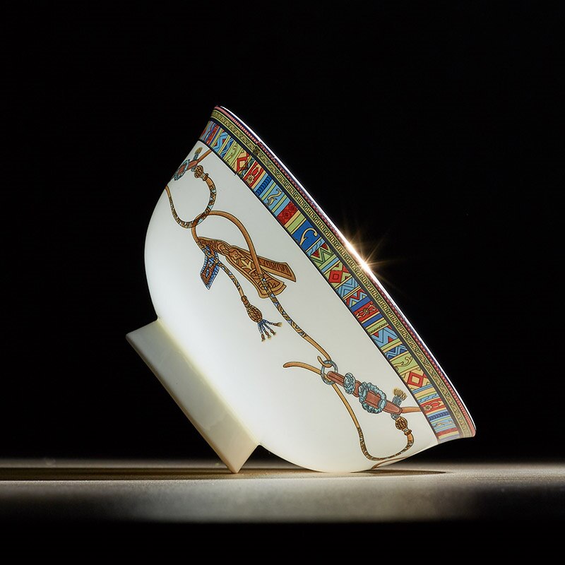 Ceramic Flatware Tableware Set Rice Pasta Bowl Plate Fish Dish Soup Pot Spoon Bone China War Horse Kitchen Utensil Wedding