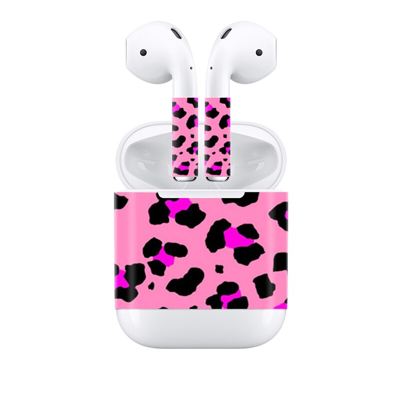 Kolorowe naklejki dla AirPods skórki naklejki wymienny samoprzylepne dekoracyjne skórka kalkomania naklejka dla Airpods winylu naklejki: 0193