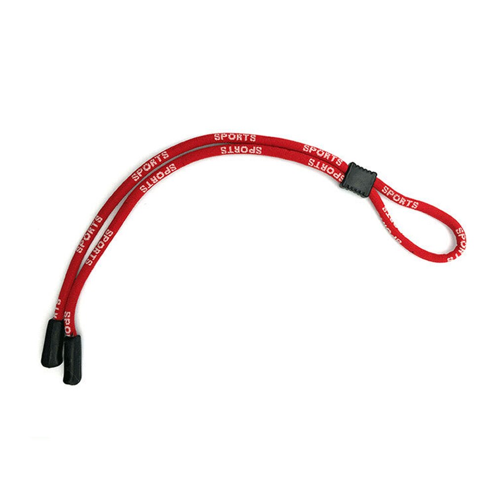 1 stk briller solbriller stretchy rem bælte snor holder elastisk stof solbriller briller sportsbriller halsbånd: Rød