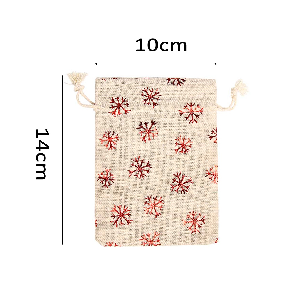 Portable Drawstring Bags Girls Draw Pocket Women Travel Pouch Christmas Print Jute Bags Drawstring Pouch