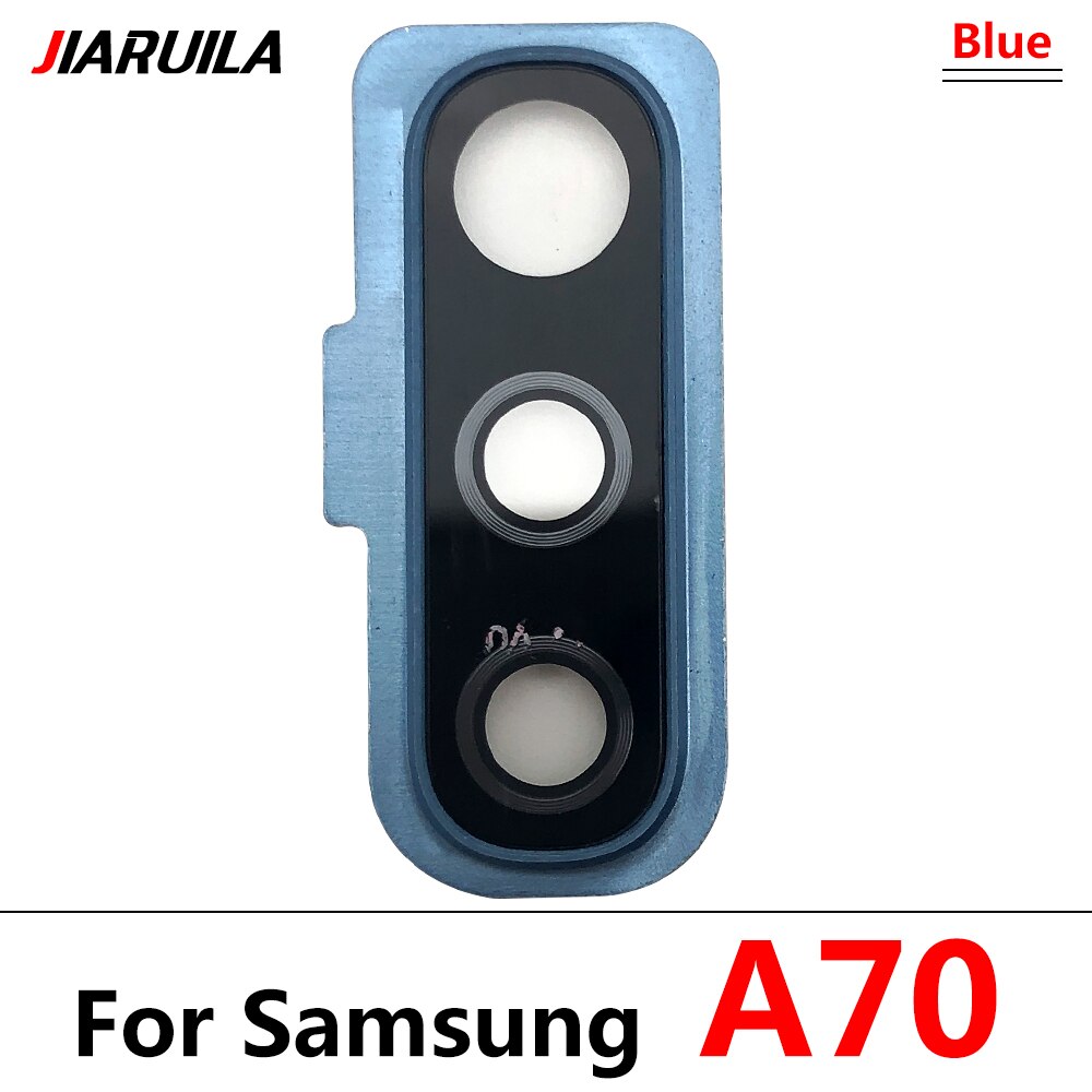 Cover posteriore in vetro per fotocamera posteriore Cover in vetro per Samsung Galaxy A50 A505F A70 A705F: A70 Blue