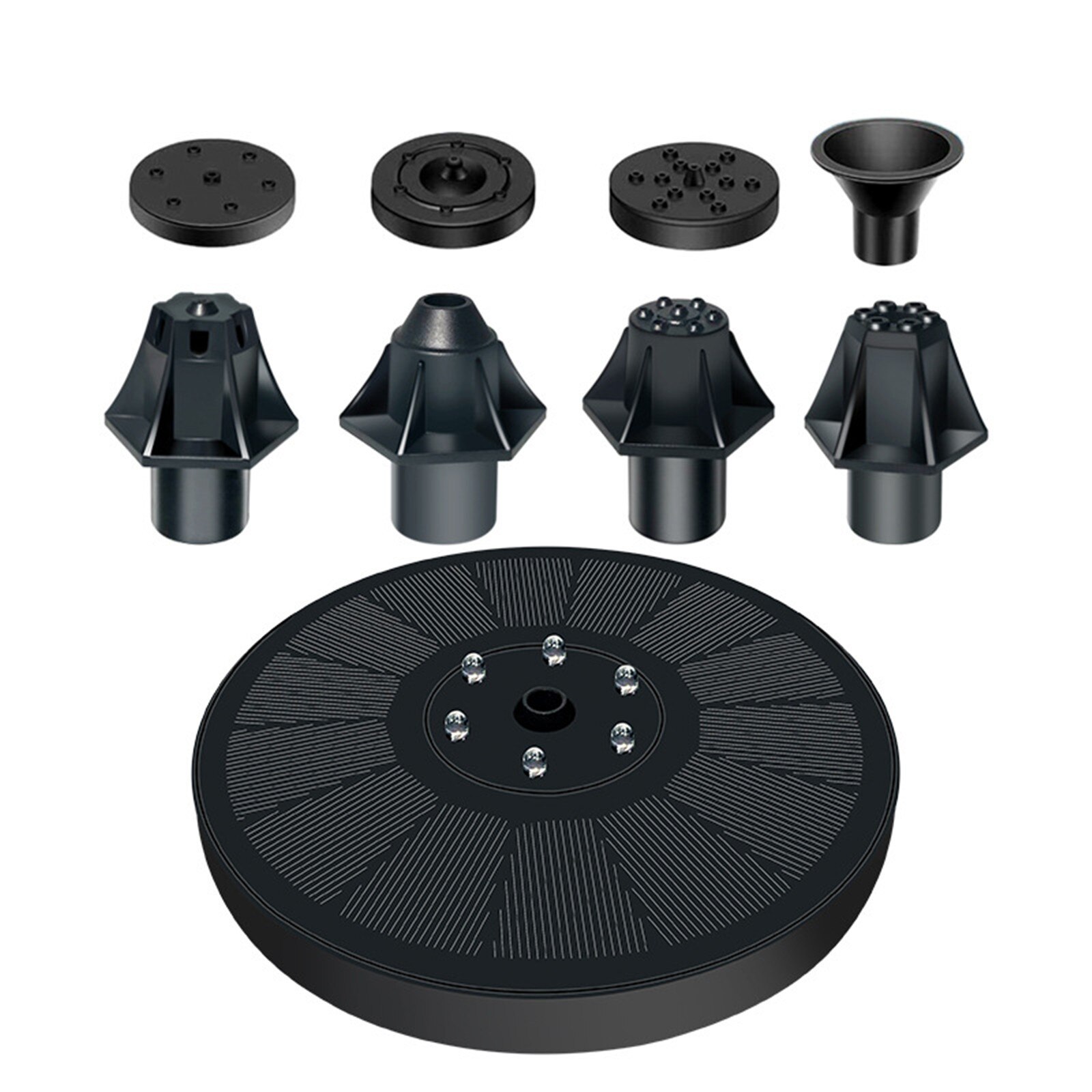 Outdoor Decor Mini Ronde Zonne-energie Drijvende Vogel Bad Water Panel Fontein Pompen Vijver Pool Vogelbad Fontein # Y