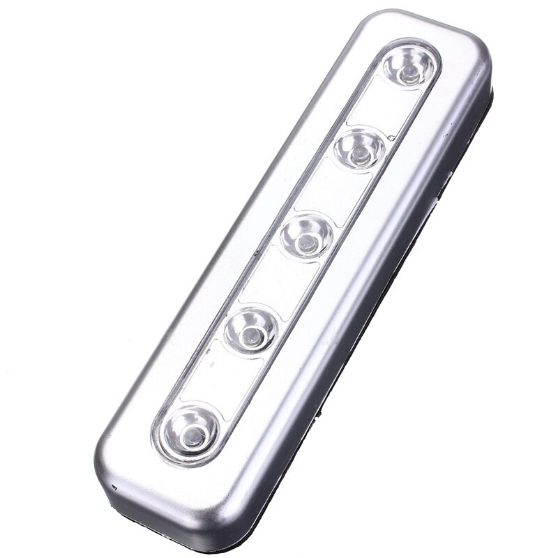 5 LED Wireless Cabinet Light LED With Adhesive Sticker Battery Powered Lamp Closet Wardrobe Stair Kitchen Bedroom Drawer Light