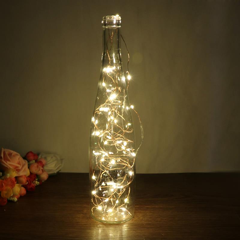 50 LED Starry String Battery Lights Fairy Micro LED Transparent Copper Wire AA Battery Powered For Party Christmas Wedding