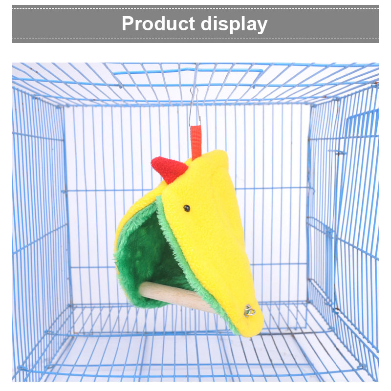Bird Hanging Cave Cage Parrot House Hanging Cage Thick Plush Hammock Bird Toy Bird Nest Parrot Nest Warm Winter