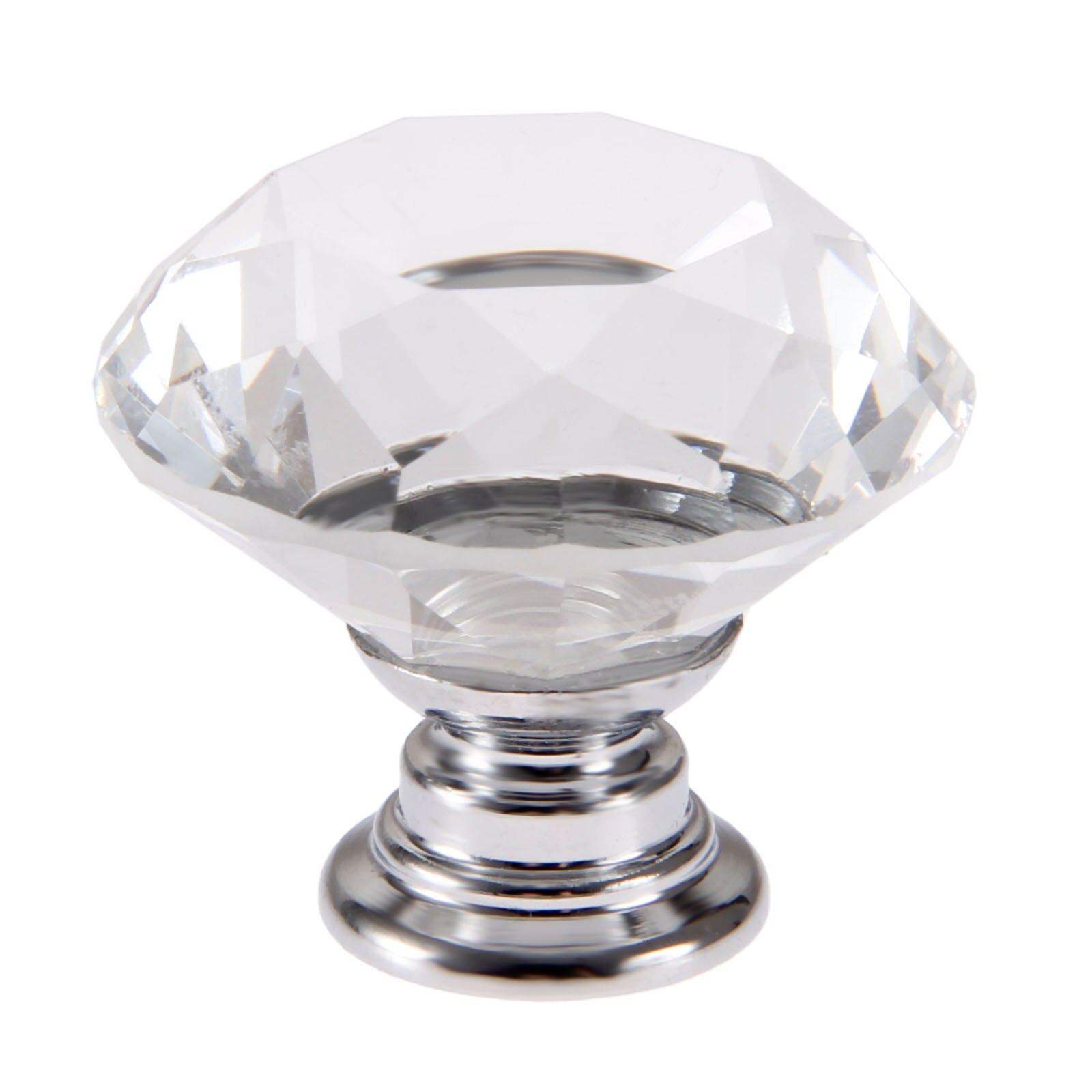 12 stk 30mm krystal glas dørhåndtag skuffe skab møbel køkken skab garderobe greb håndtag