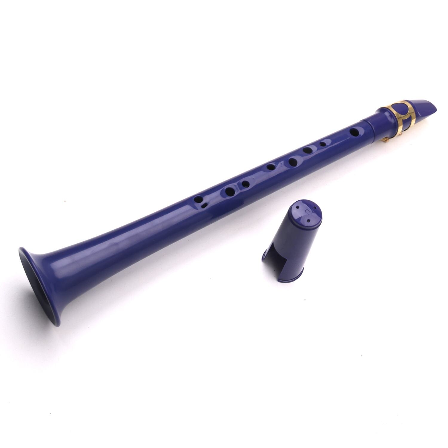 8 Holes C Tone Portable ABS Mini Sax Saxophone Pocket Plastic Saxophone Alto Saxofone Musical Woodwind Instruments: Purple