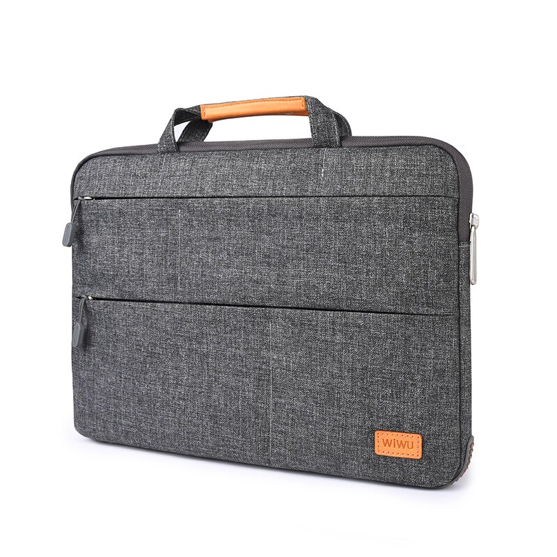 Laptoptas handvat hoes geschikt voor lenovo thinkpad, macbook pro  (11.6-13 inch) multifunctionele handtas bescherm de computer: Grijs -15.4 inch