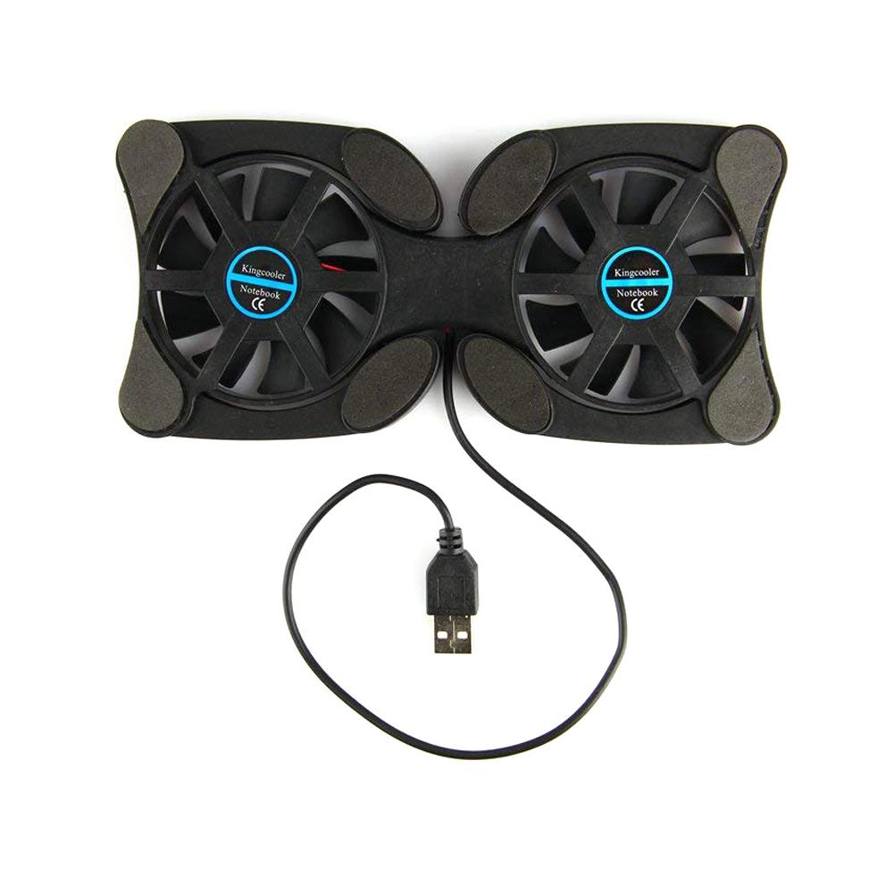USB Mini Laptop Cooling Pad with Double Fans Mini Octopus Notebook Cooler Cooling Pad for 7-15 Inch Notebook Laptop r20