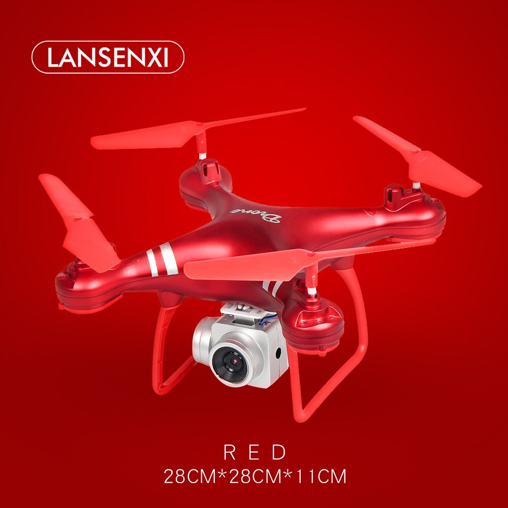 Mini RC Drone 4K/1080p HD Camera Aerial Photography Helicopter 360 Degree Flip Foldable Quadcopter: KY101 720p red