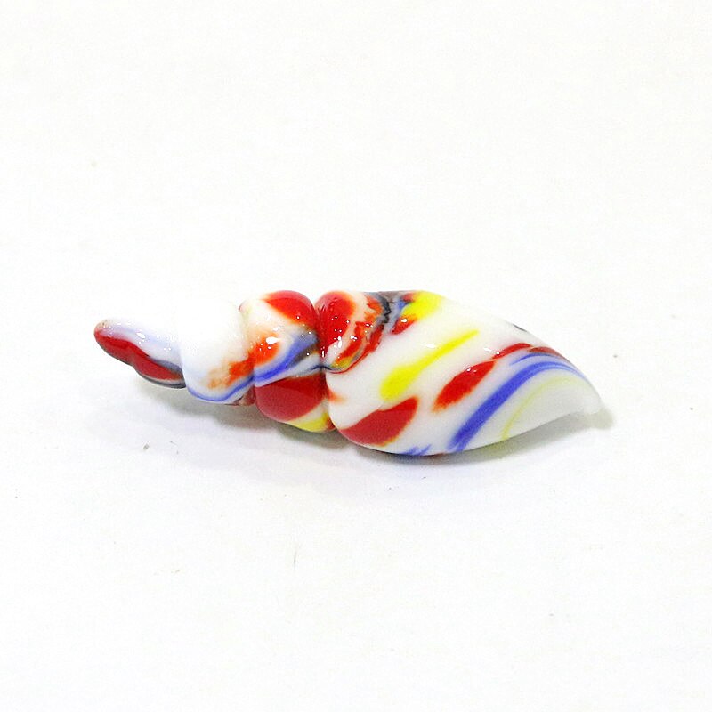 Cute Handmade Glass Shell Conch Mini Figurines Ornaments Fairy Garden Gnome Moss Terrarium Aquarium Decoration Crafts Bonsai DIY: white