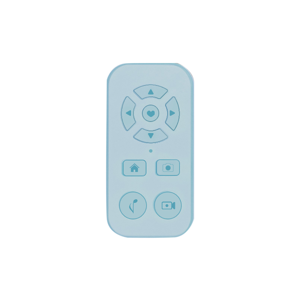 Control remoto Universal compatible con Bluetooth con controlador de nueve teclas para grabar vídeo de lanzar páginas para leer libros electrónicos: Azul