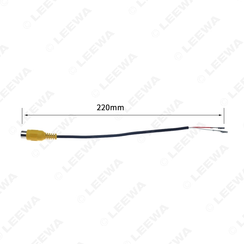 LEEWA RCA Female Connector With Wire Crimp 2-Pin Terminal For DIY Installation #CA6329