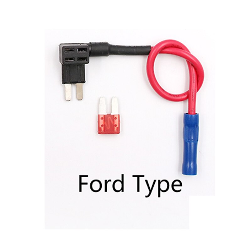 12v sikringsholder add-a-circuit kranadapter micro mini standard ford atm apm blade auto sikring med 10a blad bil sikring med holder: Rød