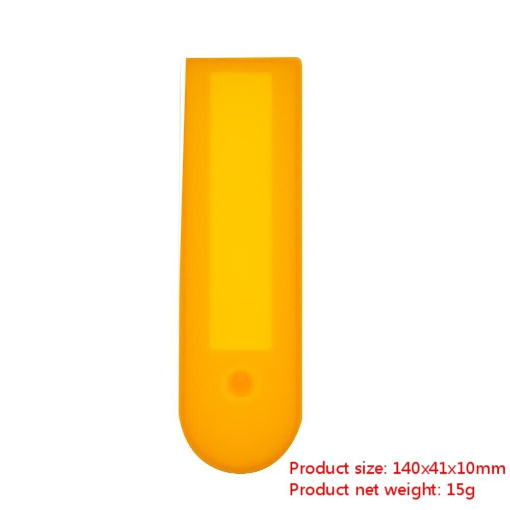 Painel de controle central capa silicone para ninebot max g30 scooter elétrico acessórios à prova dscratágua scratchproof caso protetor: YELLOW