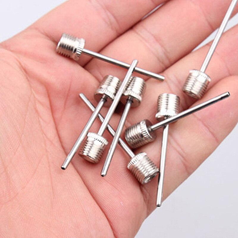 100 PCS Sports Ball Inflating Pump Needle For Football Basketball Soccer Inflatable Air Valve Adaptor Stainless Steel Pump Pin