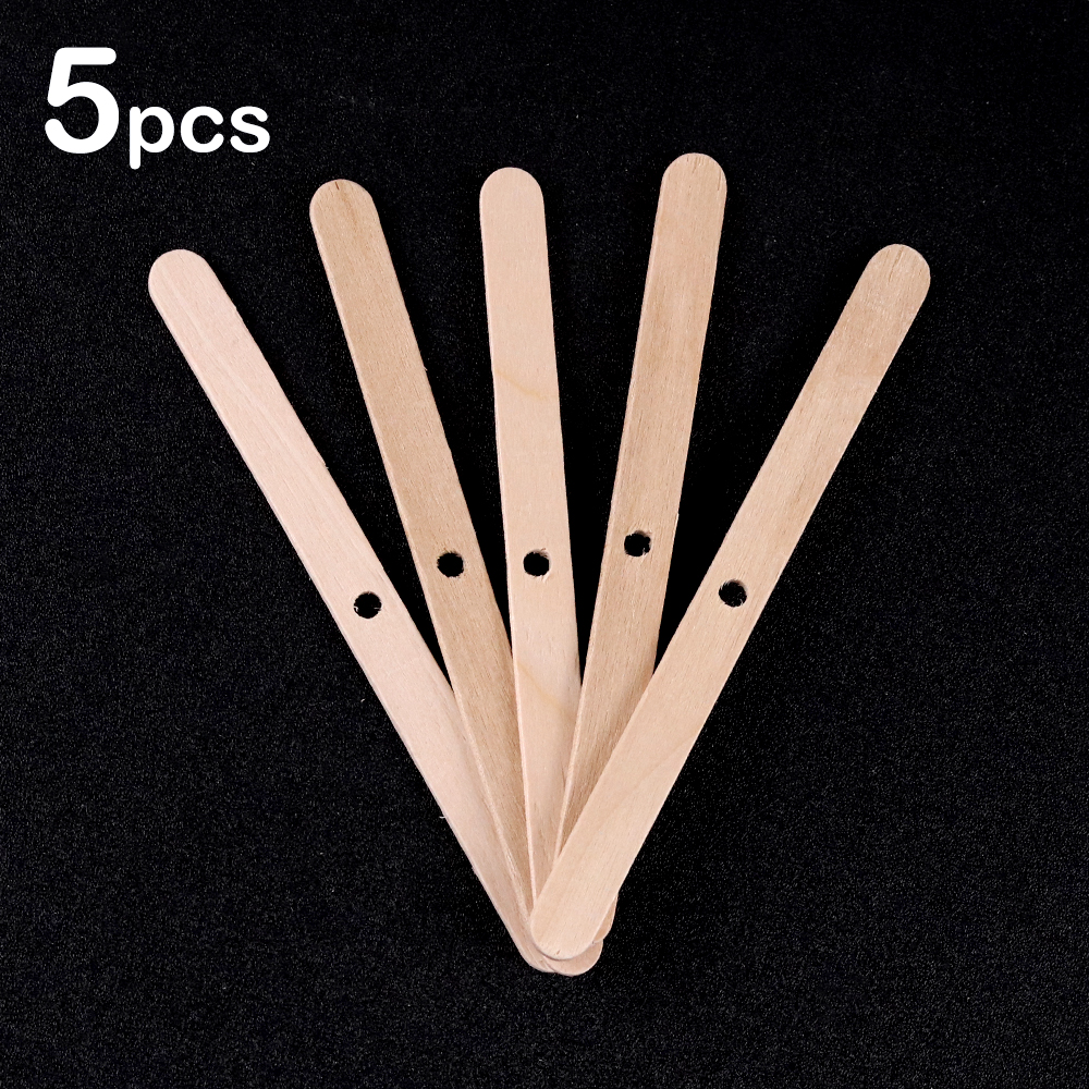5/20/30 Stuks Met Gaten Houten Wax Core Houder Houten Stokken Lont Centreerapparaat Voor Diy Kaars levert Handwerk Craft Supplies: Light Grey