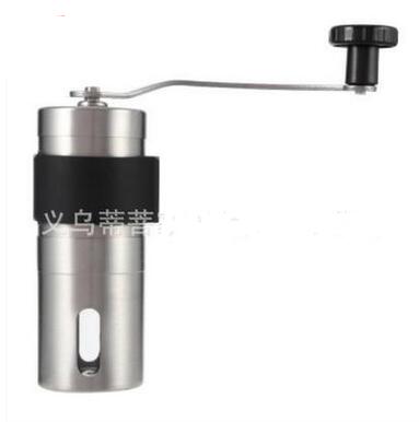 Stainless steel burr grinder mini coffee grinder upgrade chestnut aluminum manual coffee grinder MJ803: B-S