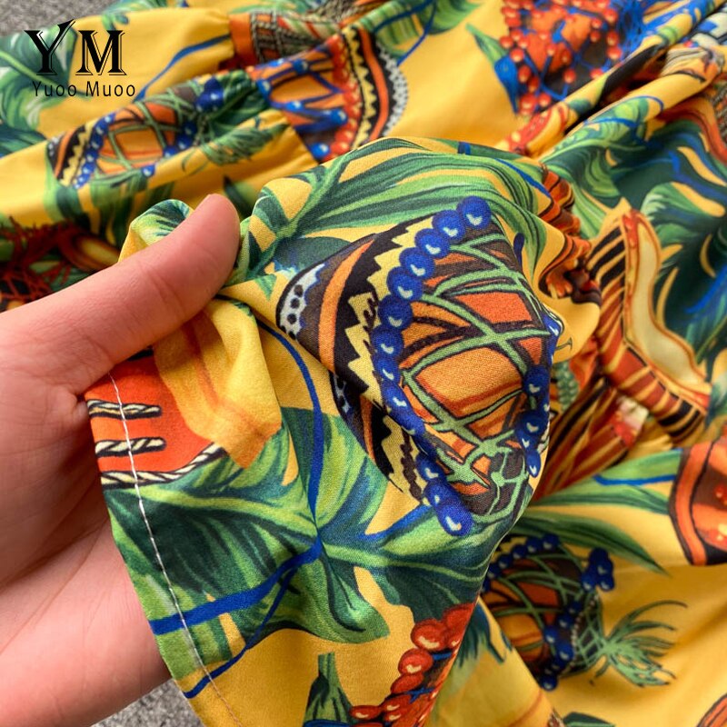 Zomerse Turquoise Vintage Stijl Bloemenprint Jurk