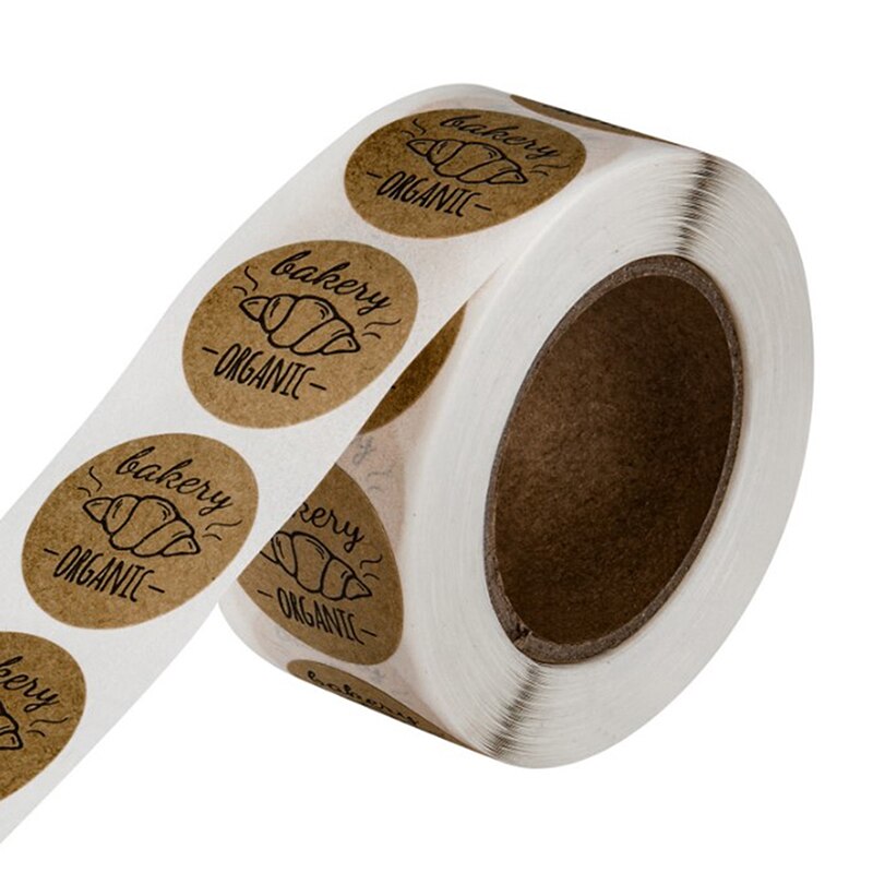 Hand Made Baked With Handmade Home Made Bakery Sticker Labels For Baked Food Bread Cake Package Decor