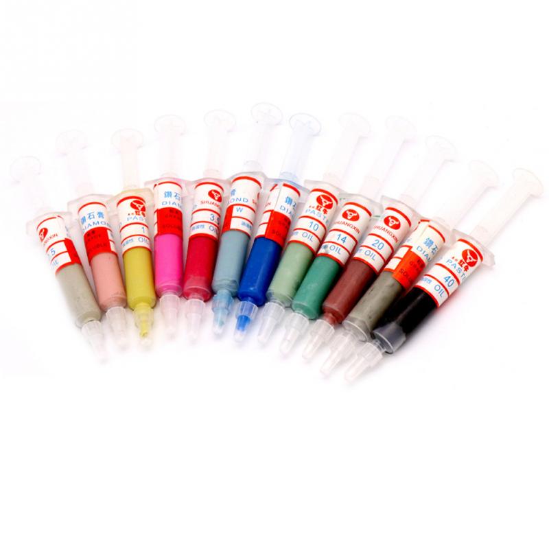 12Pcs Samengestelde Leppasta Slijpen Thuis Professionele Draagbare Schurende Multifunctionele Olie Oplosbare Diamant Polijsten