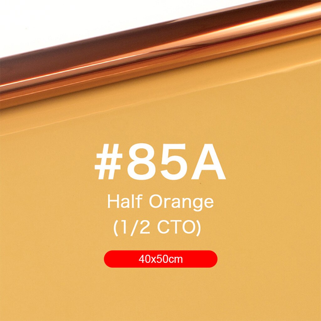 Filtre de couleur en papier, Gels de 40x50cm, pour éclairage de scène, lumière rouge, utilisé dans les films, les photos et les fêtes de théâtre: Orange85A