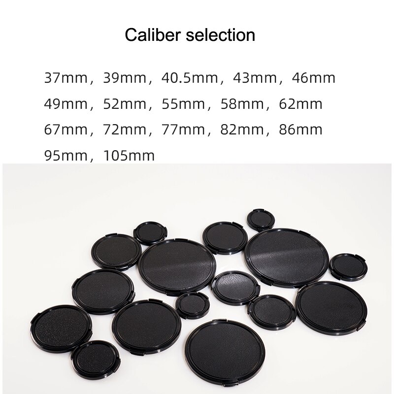 Rozmiar 49mm 52mm 55mm 58mm 62mm 67mm 72mm 77mm 82mm Snap-On obiektyw przednia osłona obiektywu aparatu etui na Sony Alpha obiektyw do lustrzanki cyfrowej Protector