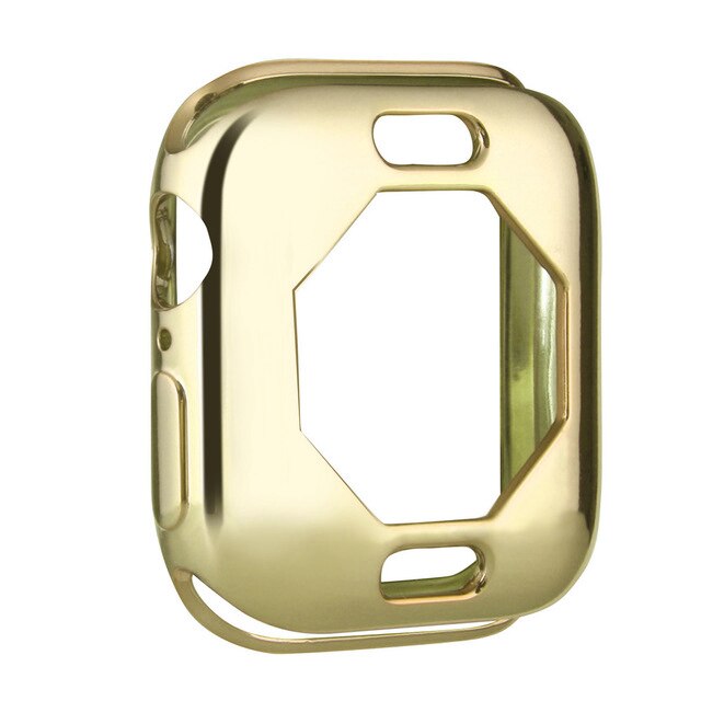 Vesker til eple se myk silikon støtfanger deksel urkasse til iwatch serie 4 rammebeskyttelse 44mm 40mm størrelse anti-sjokk: måke / til serie 4 44mm