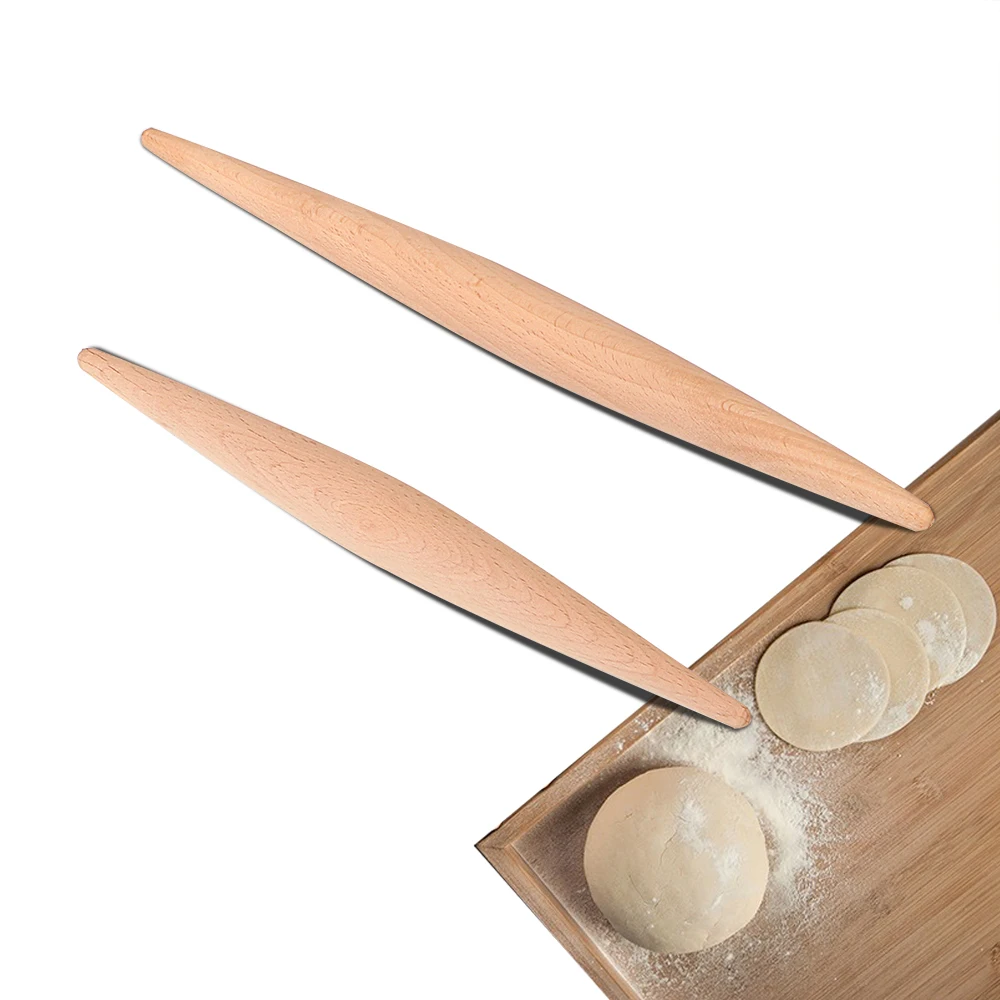 Strumento per pasticceria rullo per pasta per torta fondente pasta per gnocchi macchina per la pelle mattarello per legno doppia punta antiaderente 23 cm /28 cm strumento di cottura