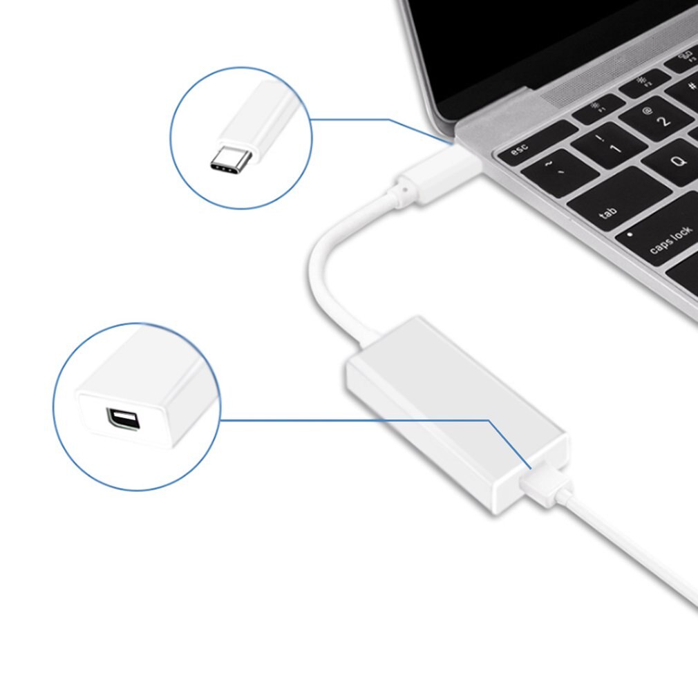 Usb-c til mini-skjermportadapter usb 3.1 type c til Lyn 2- adapter usb-c til mini-skjermport
