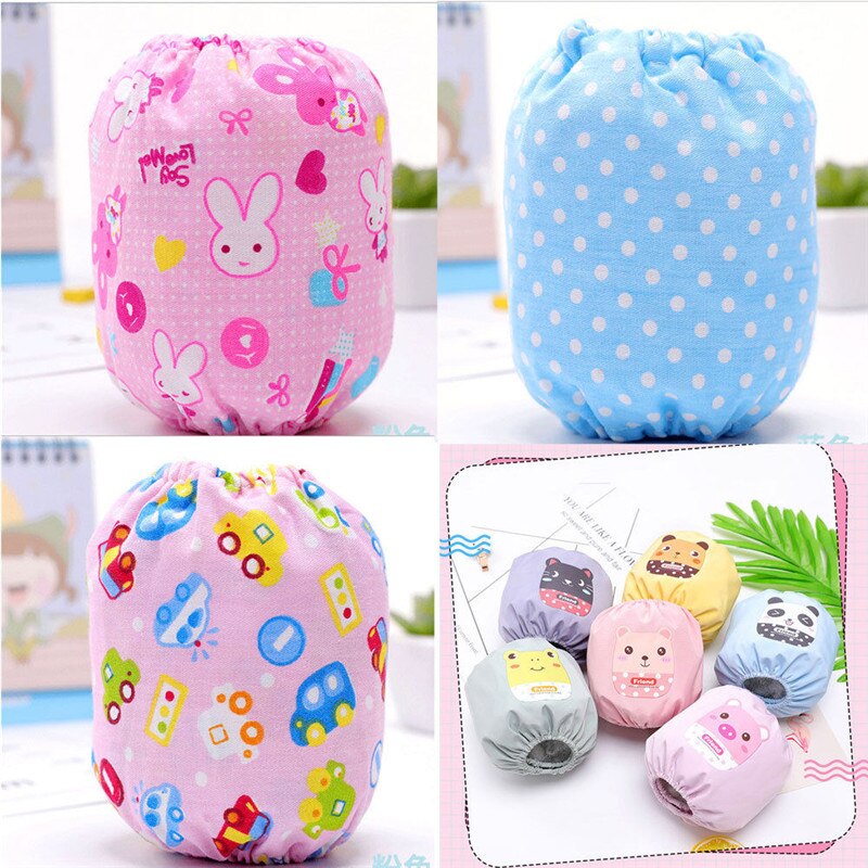 Vêtements pour bébés filles et garçons | Jolis manches de Protection anti-salissure et à géométrie, une paire