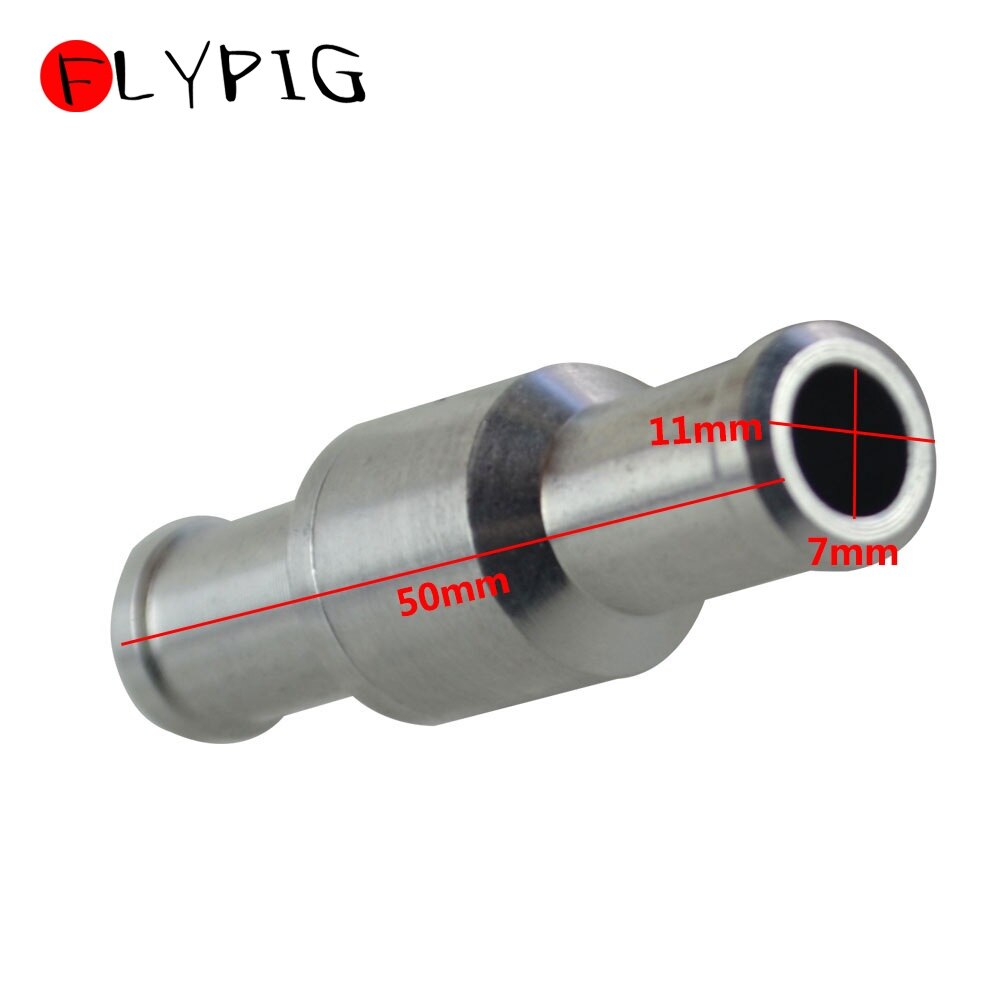 3/8'' 10mm Inline Aluminium One Way Check Valve Fuel Diesel Gas Liquid Not Return Petrol for Automobile Car Oil Water Pumps