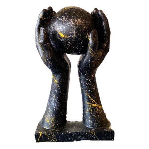 Wereld Handen Trinket Sculptuur