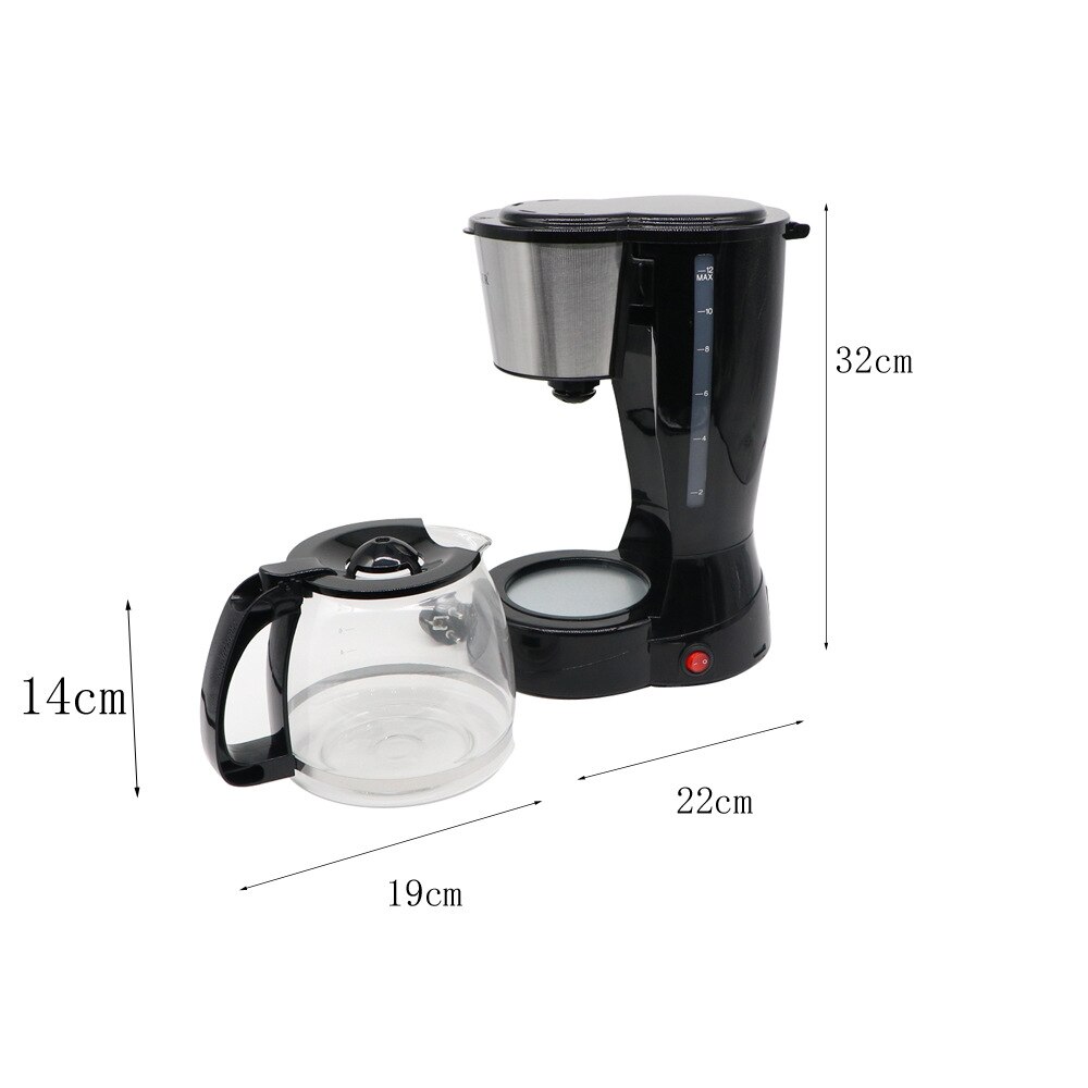 Automatic American Drip Coffee Machine Anti-drying Tea Brewing Bachine For Home Office Househeld Coffee Maker
