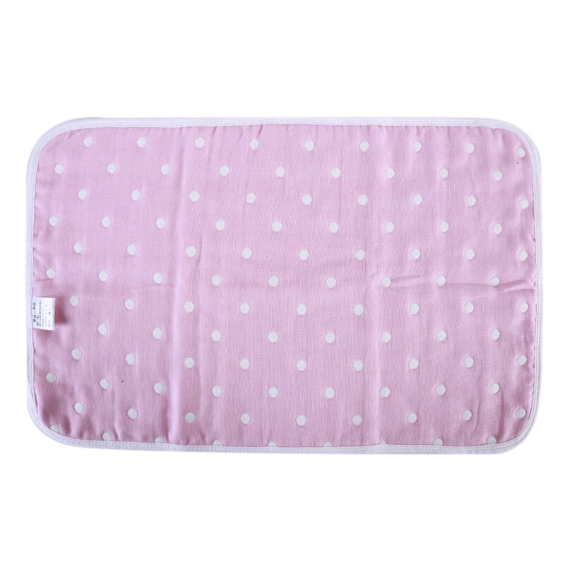 Toalla de algodón estampada para bebé, toalla de gasa de cinco capas para niños, almohada de algodón, toalla transpirable absorbente para el sudor