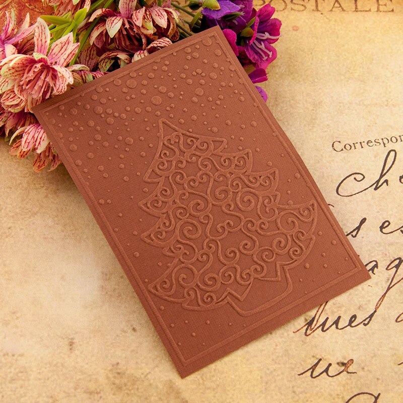 Christmas tree DIY Plastic Embossing Folders for DIY Scrapbooking Paper Craft/Card Making Decoration Supplies