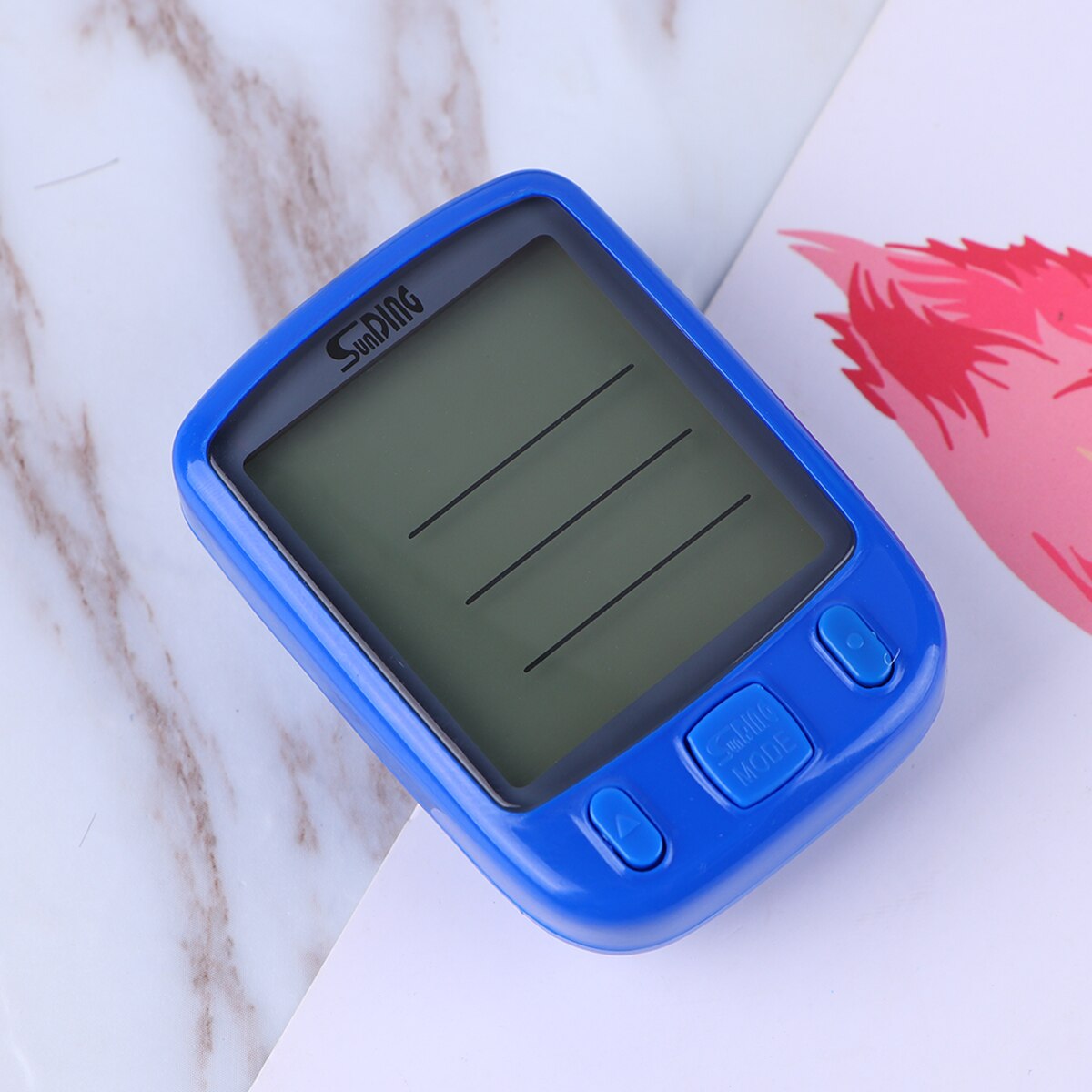 Valaiseva polkupyörän nopeusmittari pyörän kierroslukumittari monitoiminen taustavalo pyörän nopeusmittarin näyttö matkamittari pyörätarvikkeet: Sininen