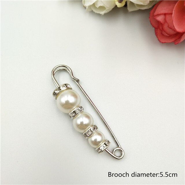 Brooches Pin Jewelry for Women Suit Hats Clips Sweater Coat Decorative Rhinestone Pearl Brooch Pins Jewelry 1pcs: 4