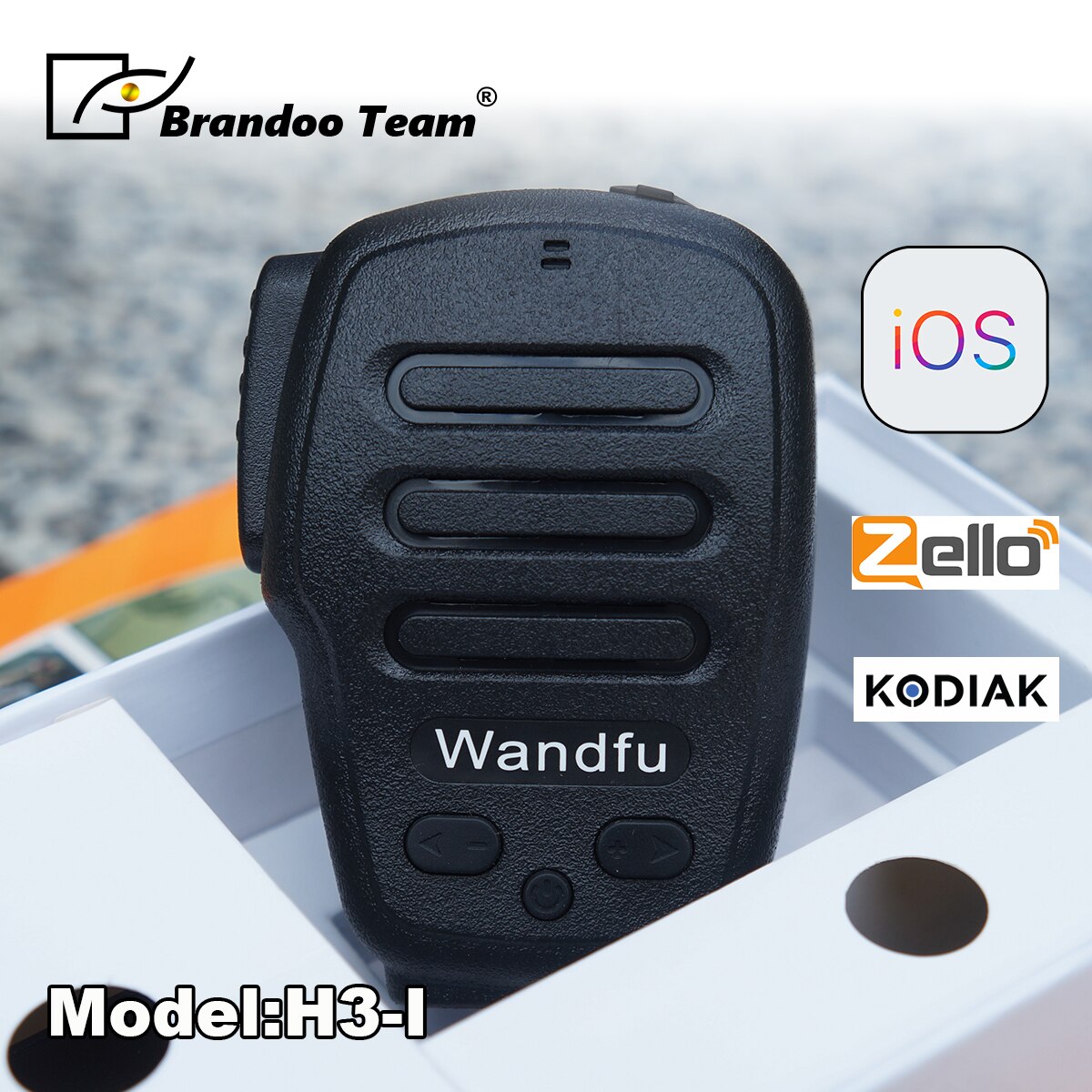 Drahtlose Bluetooth Handheld Mikrofon Intercom Für die PTT APP Für Apple IOS Und Android-System