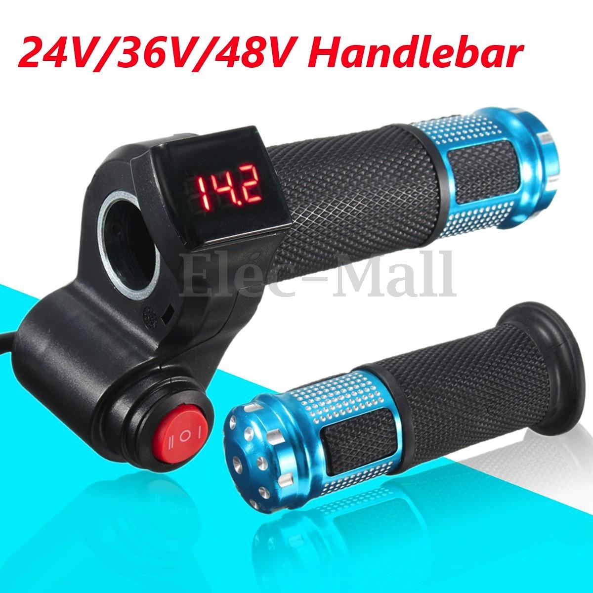 12-48V E-Bike Elektrische Scooter Gashendel Met Digitale Spanning Indicator(4.8)