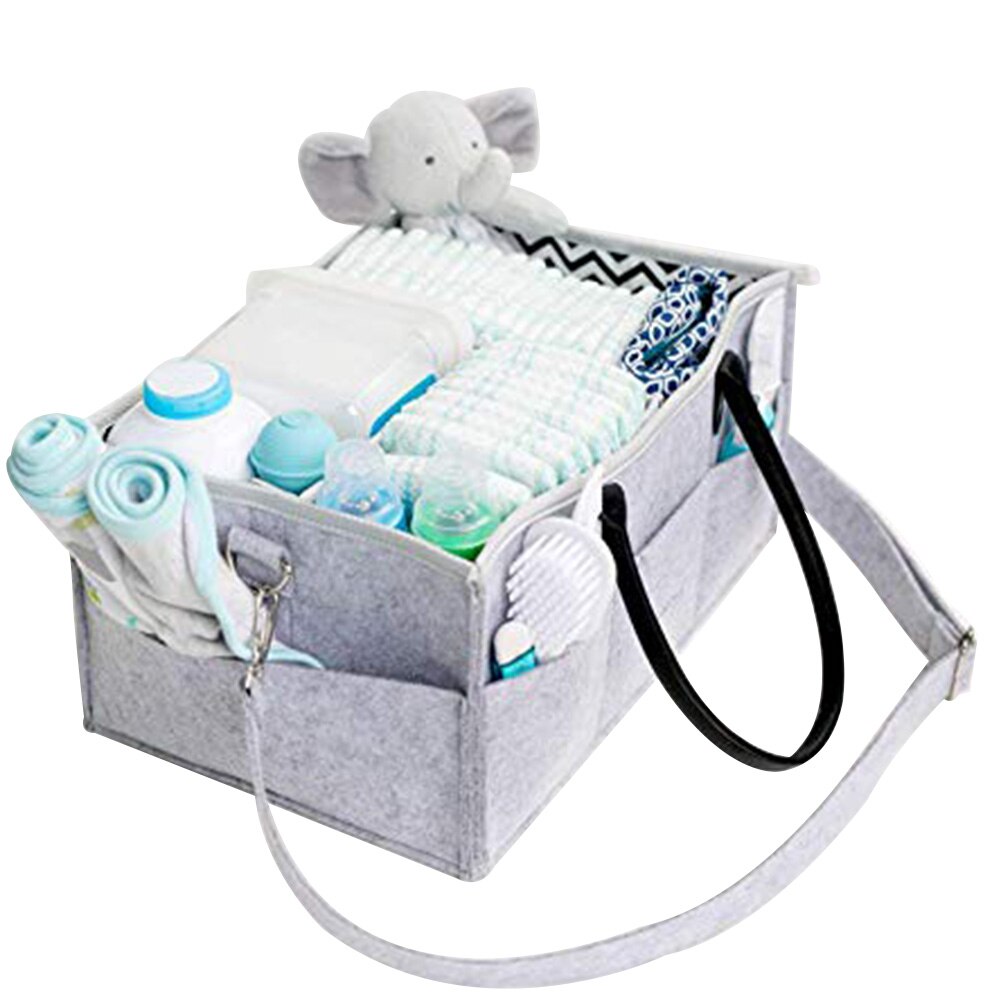 Falten Prämie Baby Windel Caddie Organizer Tragbare Kindergarten Lagerung Behälter Tasche Mit Verstellbarem Schulter Riemen