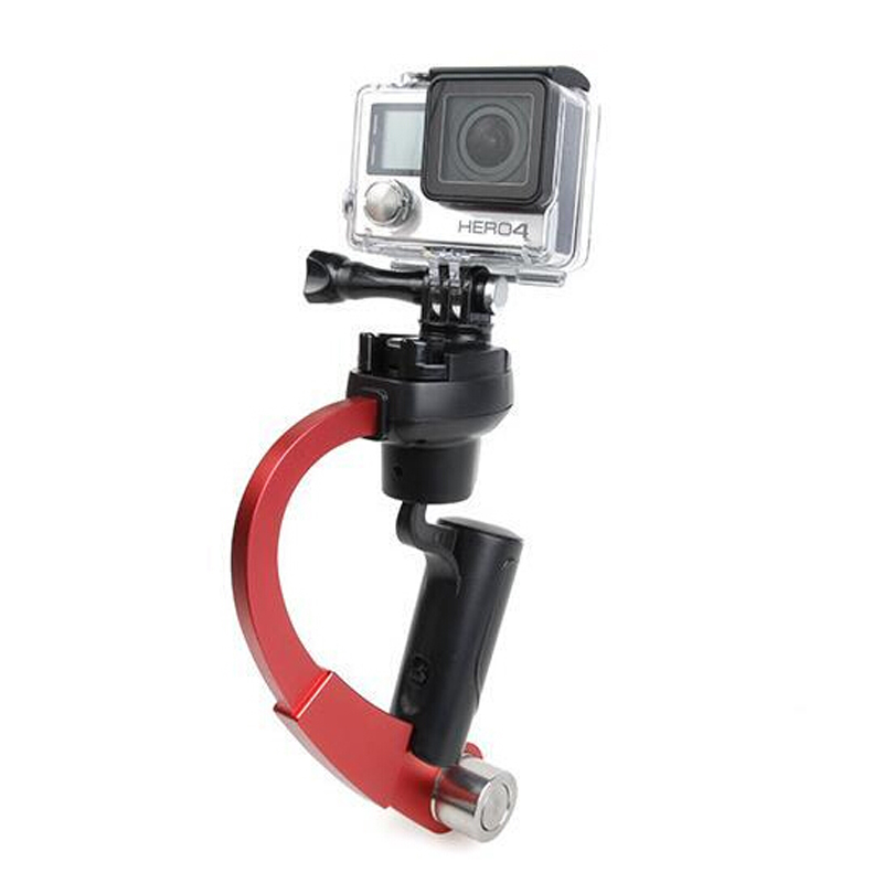 Mini estabilizador de cámara portátil, cámara de vídeo Steadicam, cardán adecuado para GoPro Hero 7 6 5 SJcam SJ4000 Xiaomi Yi Cámara de Acción